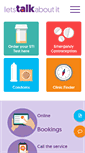 Mobile Screenshot of letstalkaboutit.nhs.uk
