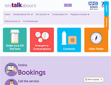 Tablet Screenshot of letstalkaboutit.nhs.uk